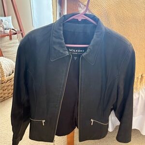 Wilson Women's Classic Black Leather Jacket